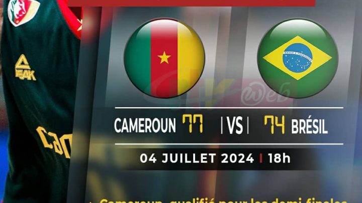 Basketball : 2e journée du TQO, le Cameroun bat le Brésil et passe en demi finale