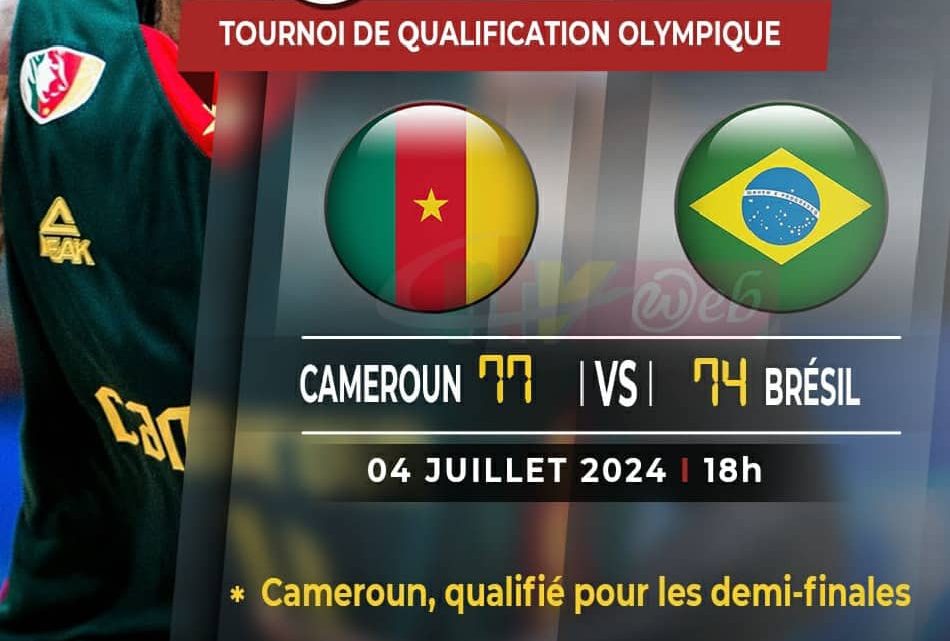 Basketball : 2e journée du TQO, le Cameroun bat le Brésil et passe en demi finale